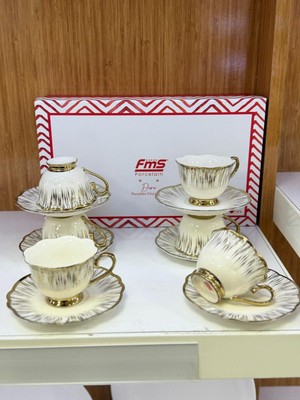 FMS DURU PREMİUM PORSELEN KAHVE  FİNCAN TAKIMI P1213