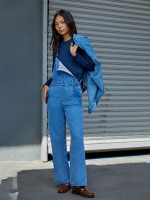 Lc Waikiki Yeni Sezon Kare Yaka Kadın Jean Salopet