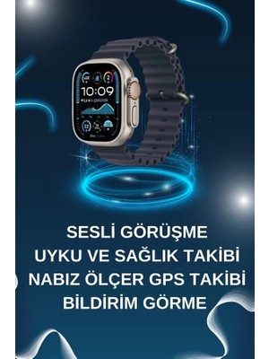 Ceylan Adam Akıllı Saat Bluetooth Bağlantılı Nfc ve Gps Uyumlu Nabız Ölçer Sesli Görüşme