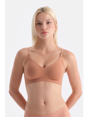 Dagi Kahverengi Linora Balensiz Dikişsiz Toparlayıcı Sütyen