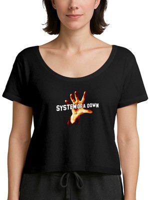 Z zepplin System Of A Down 1998 Siyah Kadın Tişört