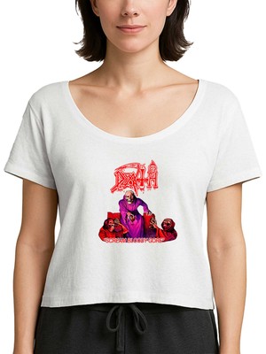 Z zepplin Death Scream Bloody Gore Beyaz Kadın Tişört