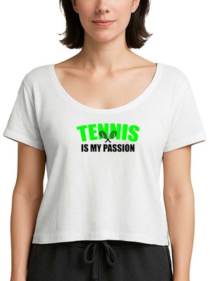 Z zepplin Tennis Is My Passion Beyaz Kadın Tişört
