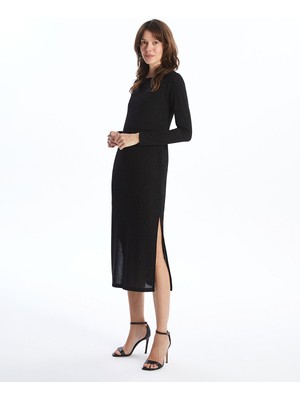 Lc Waikiki Yeni Sezon Bisiklet Yaka Desenli Elbise