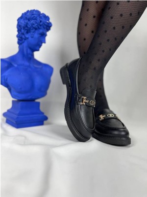 Kuback KB-802 Kömür Cilt Günlük Kadın Babet