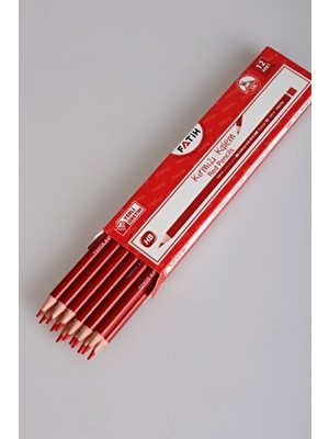 Fatih 12'li Kırmızı Kurşun Kalem Seti HB Uçlu Yüksek Kalite Öğrenci Kullanımı İçin İdeal