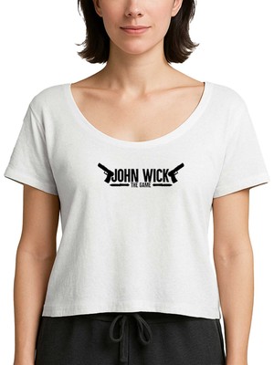 Z zepplin John Wick The Game Siyah Kadın Tişört