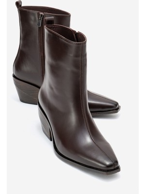 Luvi Lexıa Kahverengi Cilt Hakiki Deri Kadın Western Bot