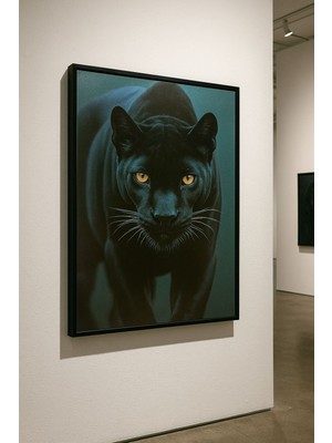Black Panther – Siyah Panter Portre Sanat Posteri (Çerçeveli)