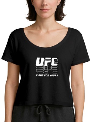 Z zepplin Ufc Fg Siyah Kadın Tişört