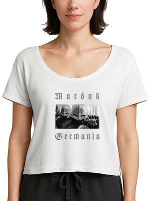 Z zepplin Marduk Germania Beyaz Kadın Tişört