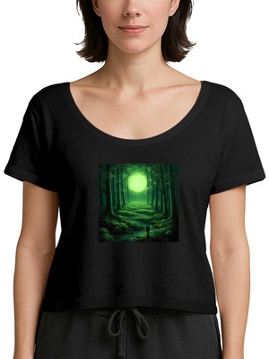 Z zepplin Green Forest Siyah Kadın Tişört