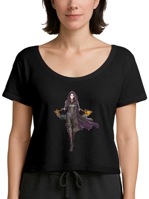 Z zepplin The Witcher Yennefer Siyah Kadın Tişört
