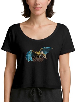 Z zepplin Baby Dragon Siyah Kadın Tişört