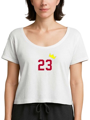 Z zepplin Michael Jordn 23 King Beyaz Kadın Tişört