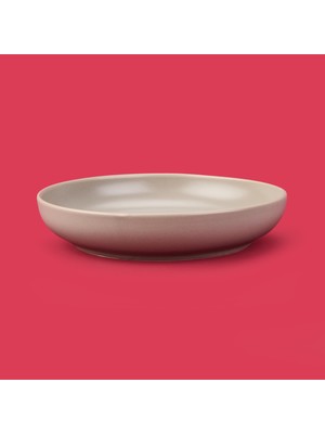 Evidea Kitchen Nordic Çukur Yemek Tabağı - Gri - 22 cm