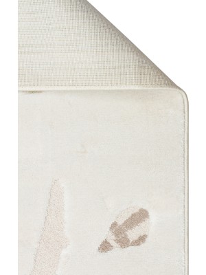 Bambino 01 Krem Multy Pastel Renkli Hav ve Toz Vermeyen Çocuk Halısı