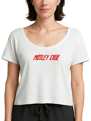 Z zepplin Mötley Crüe 1981 Beyaz Kadın Tişört