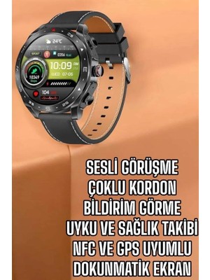 Ceylan Adam Akıllı Saat Bildirim Görme Sesli Görüşme Çoklu Kordon Gps Takibi