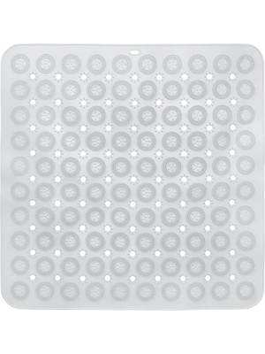Vivo Store Vıvo 2 Adet Banyo Duş Küvet Için Vantuzlu Kaydırmaz, Su Drenajlı, Masajlı Paspas -54X54CM V-150