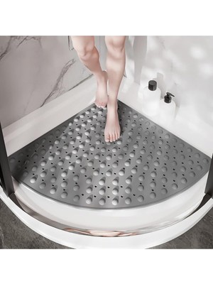 Vivo Store Vıvo 2 Adet Banyo Küveti Paspas Duş Köşe Vantuzlu Gider Delikli Duş ve Küvet Için 54X54 cm V-163