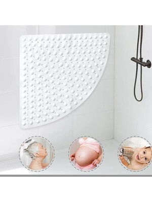 Vivo Store Vıvo 2 Adet Banyo Küveti Paspas Duş Köşe Vantuzlu Gider Delikli Duş ve Küvet Için 54X54 cm V-163