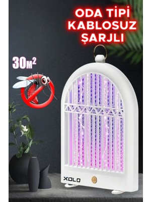Xolo Pencere Tipi Kablosuz Şarjlı Oda Tipi Sinek Öldürücü Lamba 10W Asılabilir Veya Masaüstü