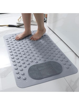 Vivo Store Vıvo 1 Adet Vantuzlu Banyo ve Duş Kaydırmazı Duşa Kabin Küvet Içi Banyo Paspası 36 x 69,5 cm V-162