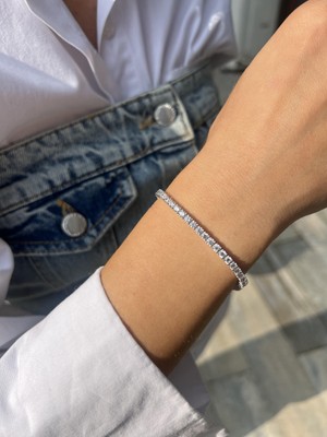 3 mm Gümüş Suyolu Bileklik