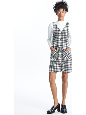 Lc Waikiki Yeni Sezon V Yaka Ekose Elbise