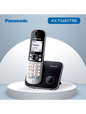 Panasonic Panasonıc KX-TG6811 Telsiz Telefon (Gri) 18 Saat Konuşma, 170 Saat Bekleme, 120 Kişilik Rehber