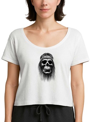 Z zepplin American Kızıldereli Beyaz Kadın Tişört