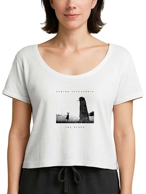 Z zepplin Asking Alexandria The Black Beyaz Kadın Tişört