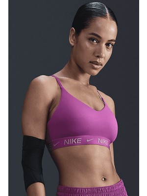 Nike Indy Light-Support Padded Adjustable Sports Bra Kadın Spor Bra Mor