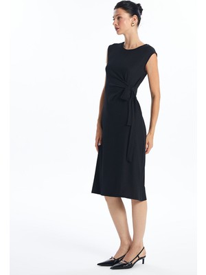 Lc Waikiki Yeni Sezon Kadın Bisiklet Yaka Düz Elbise