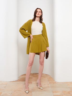 Lc Waikiki Yeni Sezon Kadın Yüksek Bel Düz Şort