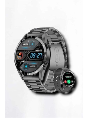 Ceylan Adam Suya Dayanıklı Dokunmatik Akıllı Saat Bluetooth 5.0, Sesli Asistan ve Sağlık Takibi