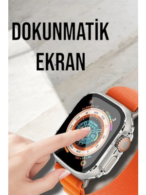 Ceylan Adam Bluetooth Bağlantılı 49MM Dokunmatik Akıllı Saat Sağlık ve Spor Takip Özellikli