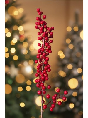 Yılbaşı Ağaç Süsleri Koleksiyonu-Kırmızı Kokina Ağaç Süsü