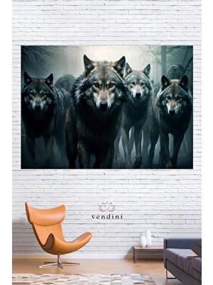 Vendini Kaliteli Kumaş , Alfa Kurt Duvar Örtüsü Duvar Halısı Wall Tapestry