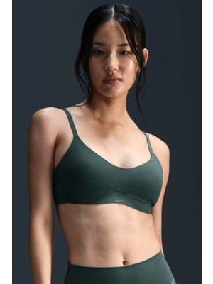 Nike Alate Minimalist Women's Light-Support Padded Convertible Sports Bra Kadın Lazer Kesim Bra Koyu Yeşil