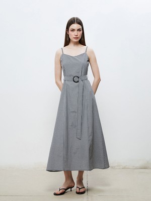 Lc Waikiki Yeni Sezon Kalp Yaka Ekose Askılı A Kesim Elbise