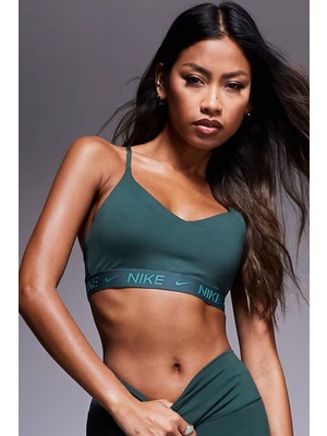 Nike Indy Light-Support Padded Adjustable Sports Bra Kadın Spor Bra Yeşil