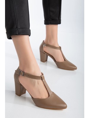 Shemard Niven Vizon Cilt Topuklu Kadın Ayakkabı