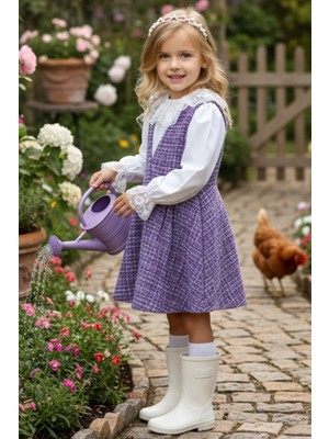 Parla Kids Kız Çocuk Valeria Lila Jile Elbise