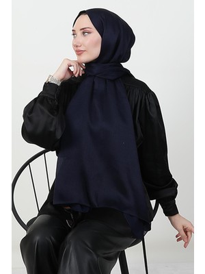 Giza Store Inci Saten Şal Koyu Lacivert