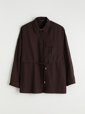 Lc Waikiki Yeni Sezon Bağlama Detaylı Kadın Gömlek Tunik