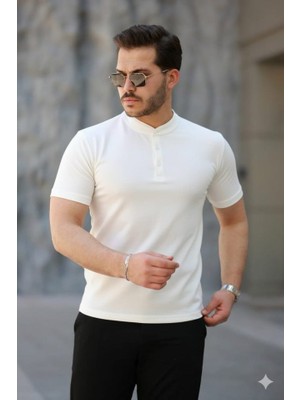 Etiler Collection Erkek Kısa Kollu Hakim Yaka Önü Düğmeli Viskon Bluz