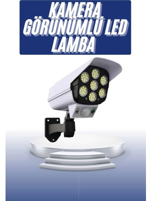 Ceylan Adam Solar Bahçe Lambası Uzaktan Kumandalı Kamera Görünümlü Hareket Sensörlü