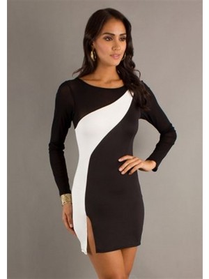 Pileli Store Pilelistore  EN2308111 Yırbrfaçlı Parçalı Elbise